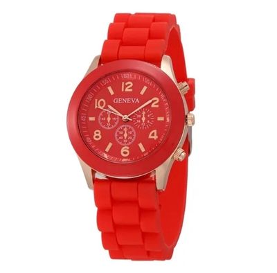 Women's Watch 2025 New Fashion Silicone Watchband Simple Cute White Arabic Numerals Female Quartz Wristwatch Relojes Para Mujer_img_3