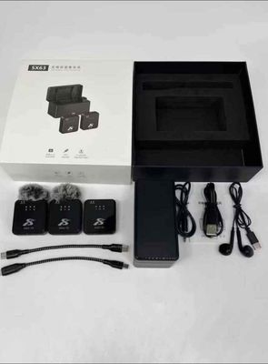 SX63 Collar Wireless Mic Lavalier Mini Lapel Microphone_img_2