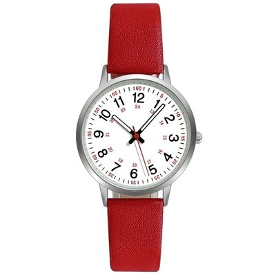 Women'S Watch Luminous Quartz Dial Digital Watch Pointer Glow Watch For Women And Girls Luxury Quartz Wristwatch Stainless Steel_img_0