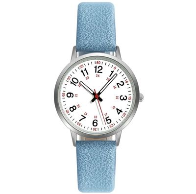 Women'S Watch Luminous Quartz Dial Digital Watch Pointer Glow Watch For Women And Girls Luxury Quartz Wristwatch Stainless Steel_img_2