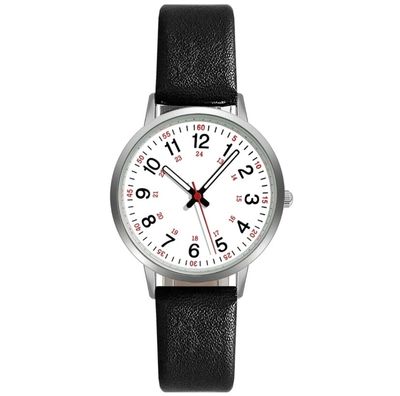 Women'S Watch Luminous Quartz Dial Digital Watch Pointer Glow Watch For Women And Girls Luxury Quartz Wristwatch Stainless Steel_img_1