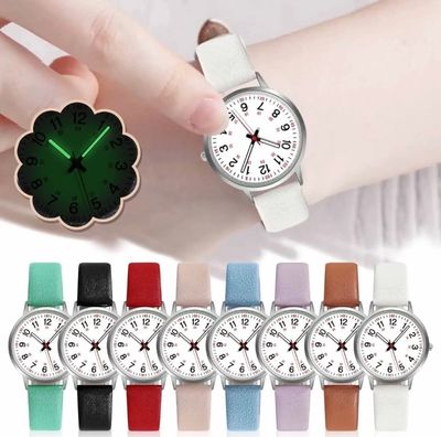 Women'S Watch Luminous Quartz Dial Digital Watch Pointer Glow Watch For Women And Girls Luxury Quartz Wristwatch Stainless Steel_img_5