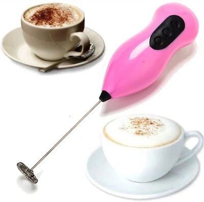 Electric Foam Maker for Milk, Coffee, Egg Beater, Juice, Cafe With battery_img_2