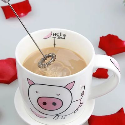 Electric Foam Maker for Milk, Coffee, Egg Beater, Juice, Cafe With battery_img_3