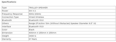 Havit SQ116BT Bluetooth Portable Trolley Speaker with Microphone_img_2
