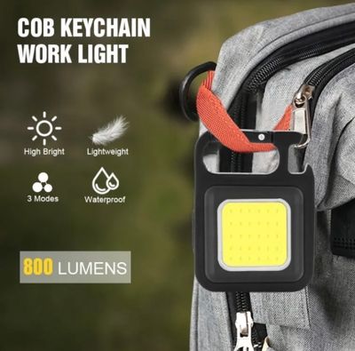Universal Multifunctional Emergency worklight Portable Mini LED Keychain Flashlights COB Work Light USB Charging Camping Outdoor Fishing Torch Lamp_img_4