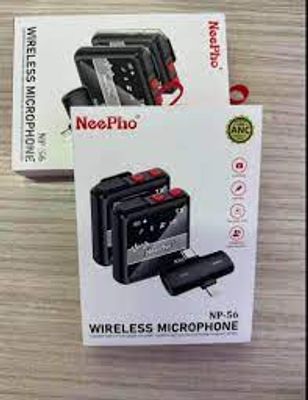 Neepho NP-56 Double Wireless Microphone With Noise Cancellation Mode_img_1