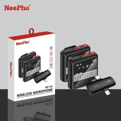 Neepho NP-56 Double Wireless Microphone With Noise Cancellation Mode_img_3