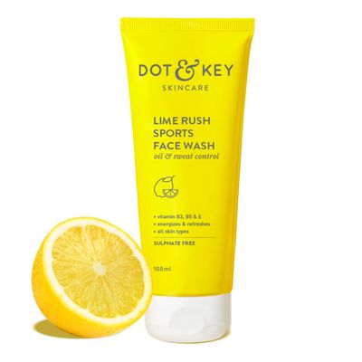 DOT & KEY Lime Rush Sports Face Wash Deep Cleans Oil, Sweat & Dirt For Refreshingly Clean & Oil Free Skin For All Skin Types_img_0