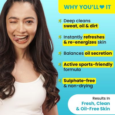 DOT & KEY Lime Rush Sports Face Wash Deep Cleans Oil, Sweat & Dirt For Refreshingly Clean & Oil Free Skin For All Skin Types_img_1