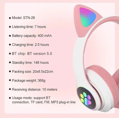 CAT STN-28 Wireless Headphone for Girls_img_6