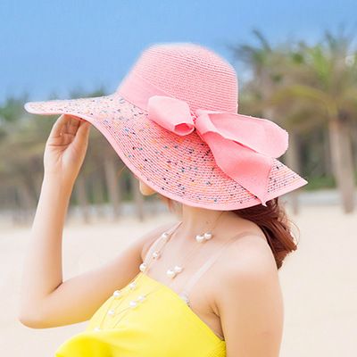 Beach Hat Cap|| Summer Women Big Size Foldable Sun Beach Hat Cap_img_6