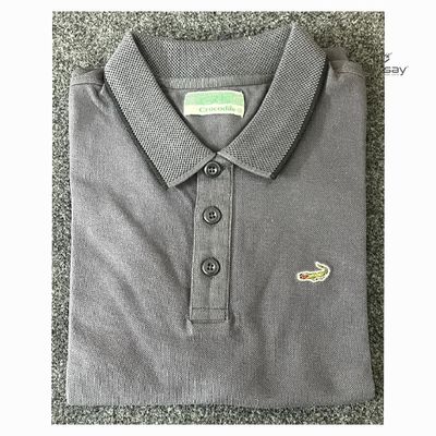 Crocodile Solid Gray Color Polo T-Shirt_img_1