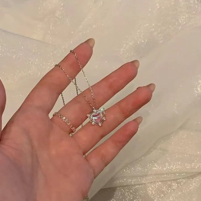 heart chain ⭐️ Silver colour_img_1