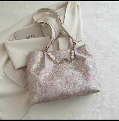 Woman embodary pearl handbags Large sizePrimium quality All color design available_img_5