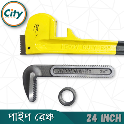 ২৪ ইঞ্চি পাইপ রেঞ্চ হেভি ডিউটি অ্যাডজাস্টেবল স্প্যানার রাবারের গ্রিপসহ নন স্লিপ পাইপ রেঞ্চ_img_4
