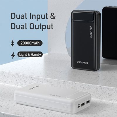 Awei P6K 18W 20000mAh Double USB Output Powerbank_img_1