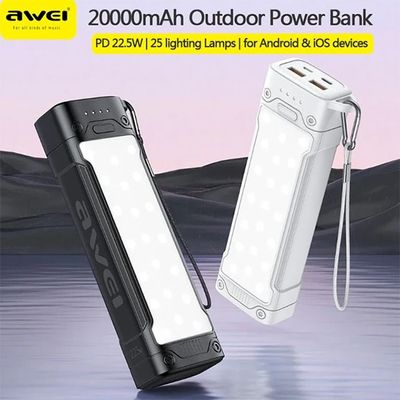Awei P175K 22.5W 20000mAh Power Bank With Strong Flashlight_img_1