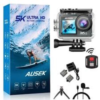 Ausek AT Q60TR 4K Action Camera Combo Pack_img_2