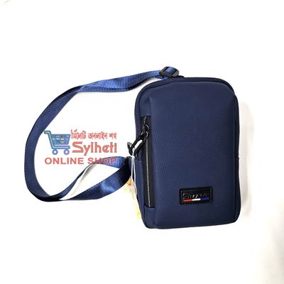 Square Men Bags Fashion Solid Color Zipper Canvas Crossbody Bag All-match Simple Phone Bag Lady_img_1