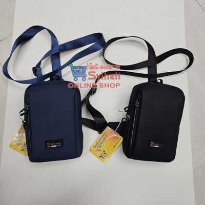 Square Men Bags Fashion Solid Color Zipper Canvas Crossbody Bag All-match Simple Phone Bag Lady_img_5