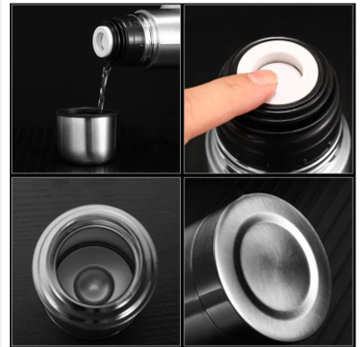 Prestige hot and cool Stainless Steel Flask, 500 ml, Silver_img_1