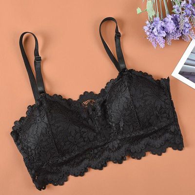 Women's Fashion Wireless BeautifulBack Sexy Full Cup Lace Bra Soft BrassiereUnderwear Lingerie Intimates_img_3