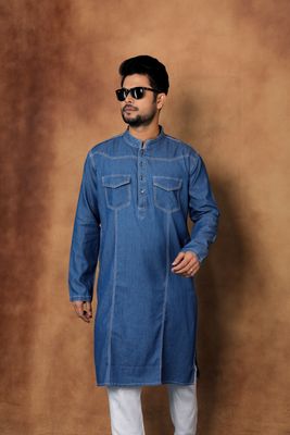 Classic Denim Panjabi_img_2