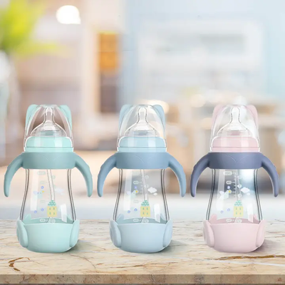 Anti colic Glass Feeder with Silicon cover (140ml)_img_0