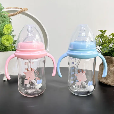 Anti colic Glass Feeder with Silicon cover (140ml)_img_1