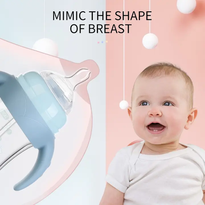 Anti colic Glass Feeder with Silicon cover (140ml)_img_2