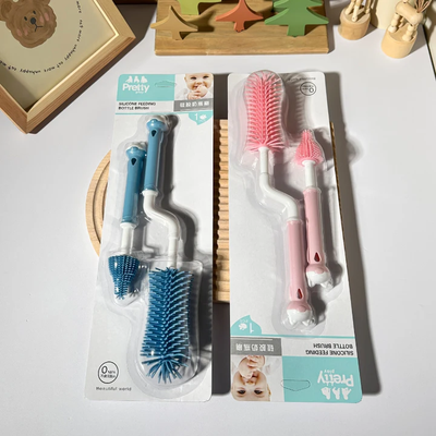 360° Rotating Silicon feeder cleaning brush  (2pis set)_img_0