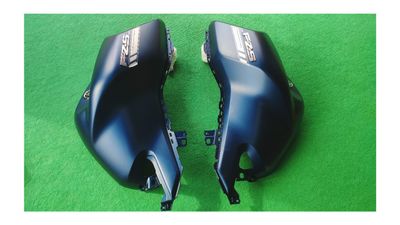 Tanky box (3D-Mat Blue) for Yamaha FZS V3 bike._img_1