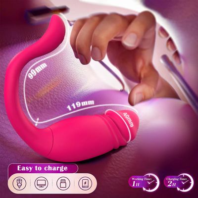 G Spot Egg Vibrators Long Distance App Controlled Thrusting Dildo Vibrator Women Masturbator Sex Toy Massager for Female Couples_img_3