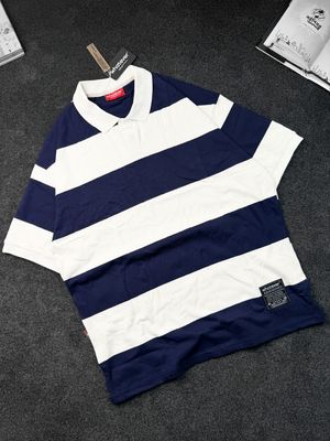 𝗨𝗻𝗶𝘃𝗲𝗿𝘀𝗶𝘁𝘆 𝗦𝘁𝗿𝗶𝗽𝗲 𝐏𝐎𝐋𝐎 𝐓-𝐒𝐡𝐢𝐫𝐭 (White-Blue)_img_0
