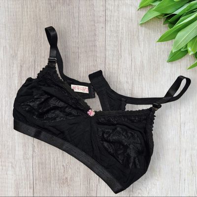 Premium Quality Double Layered Comfortable chicken stitch Cotton Bra / Full chicken stitch  premium bra for women girls_img_3