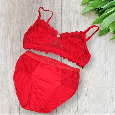 Non Padded Full Cup Non Wired Bra & Pantie Set_img_0
