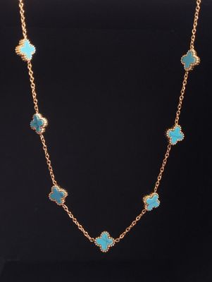 Torquoise charm necklace_img_2
