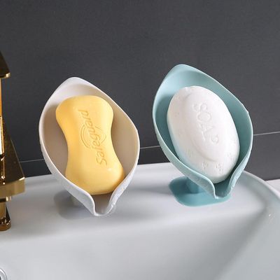 Portable Anti-slip Soap Holder Leaf Shape - লিফ শেইপ পোর্টেবল সোপ হোল্ডার_img_9