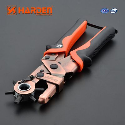 HARDEN Professional rotary punch Belt Punch Pliers 10" ( round hole oval hole ) Model: 560714_img_0