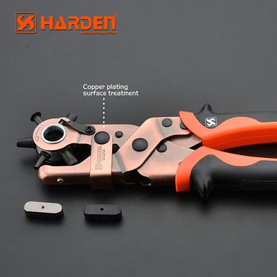HARDEN Professional rotary punch Belt Punch Pliers 10" ( round hole oval hole ) Model: 560714_img_3