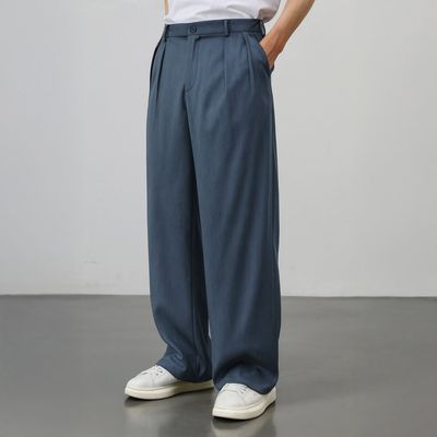 Premium Baggy Formal pant (Steel Blue)_img_2