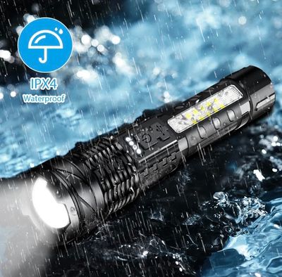 LED Powerful 2600mAh Flashlight Type-c Rechargeable Zoomable Torch Waterproof Camping Hunting Lantern_img_3