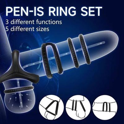 Premium Silicone Combination Cock Ring for Men_img_0