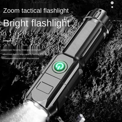 torch light Ultra Bright Flashlight ABS Strong Light Focusing Led Flash Light Rechargeable Zoom Xenon Forces Outdoor Multi-function TorchParty Packs Sets_img_4