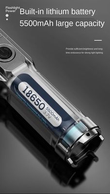 torch light Ultra Bright Flashlight ABS Strong Light Focusing Led Flash Light Rechargeable Zoom Xenon Forces Outdoor Multi-function TorchParty Packs Sets_img_7