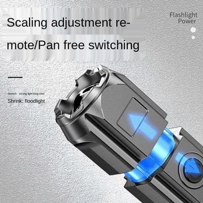 torch light Ultra Bright Flashlight ABS Strong Light Focusing Led Flash Light Rechargeable Zoom Xenon Forces Outdoor Multi-function TorchParty Packs Sets_img_9