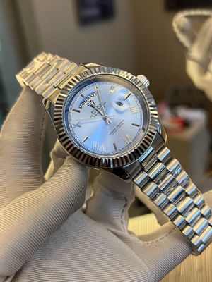 Rolex Day Date Silver Sky Blue Dial_img_0