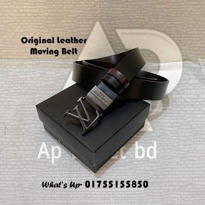 Louis Vuitton Original Leather Moving Belt 2 side used With Box