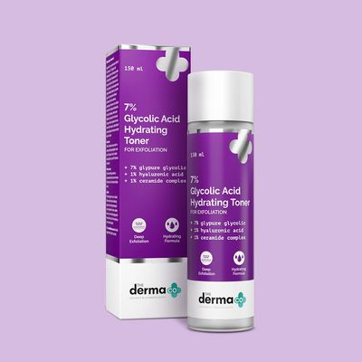 The Derma Co . 7% Glycolic Acid Hydrating Toner Hyaluronic Acid & Ceramide Complex_img_0